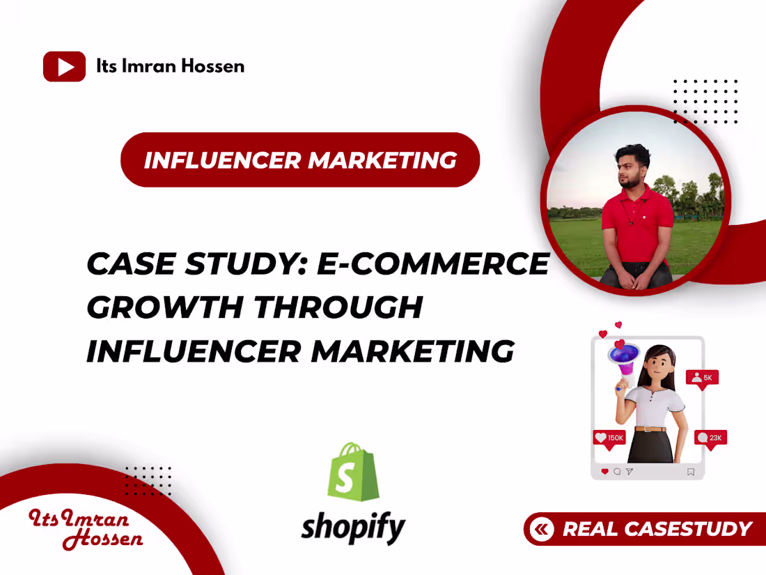 Cover image for Case Study: E-commerce Growth through Influencer Marketing