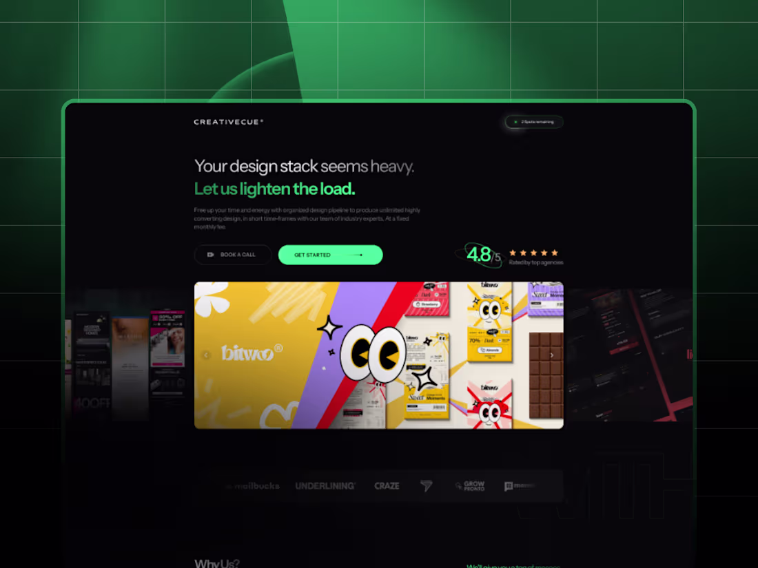 Cover image for Creativecue - Website Development