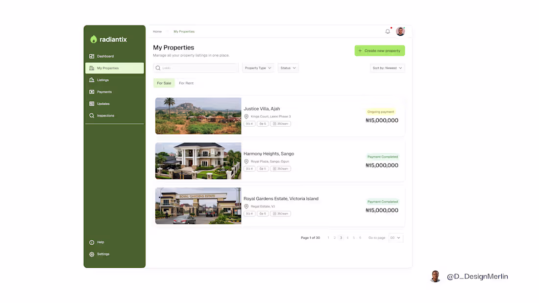 Cover image for Deigned a real estate properties