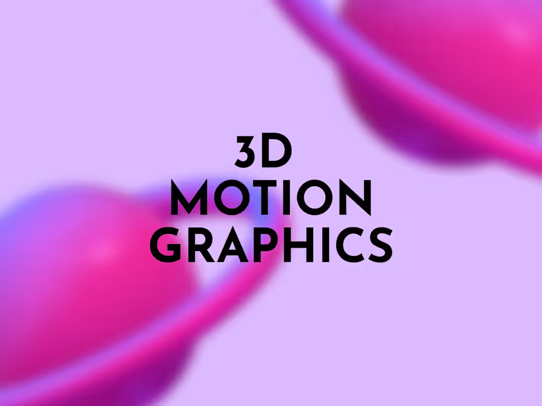 Cover image for 3D Motion Graphics