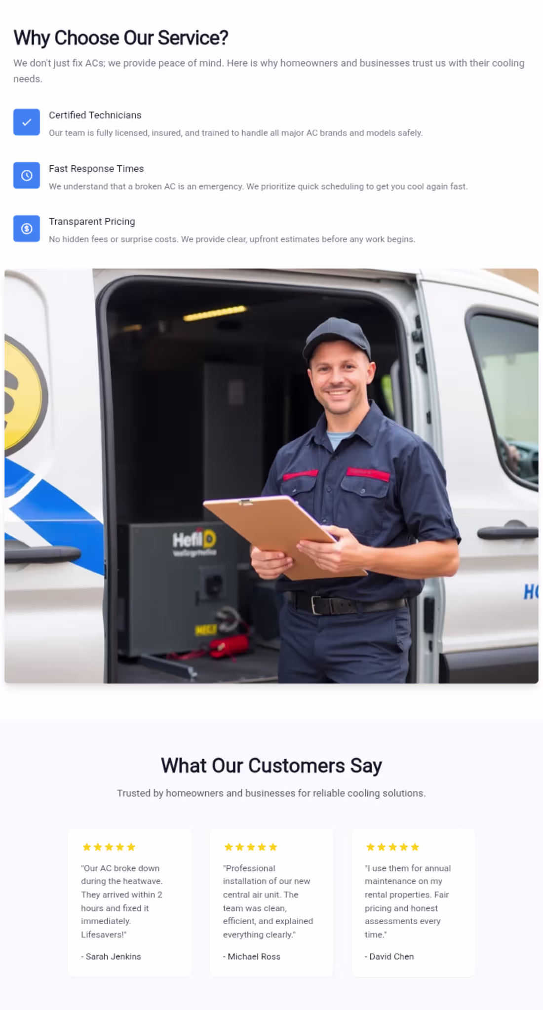 Cover image for AC Repair Website