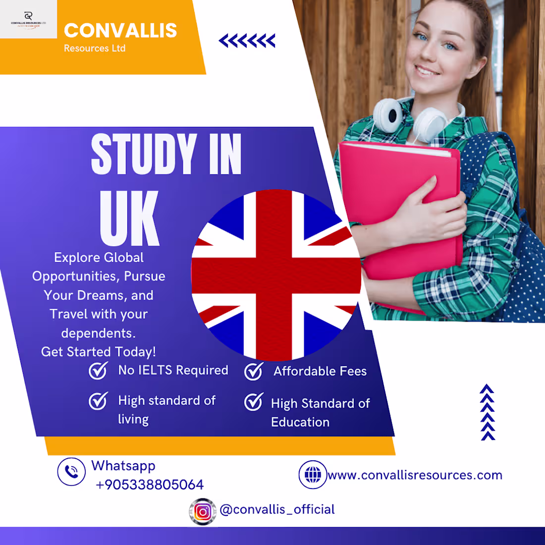 Cover image for Flyer advert for an Education consultancy agency