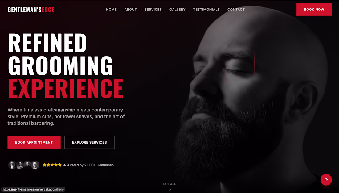 Cover image for Gentleman's Edge - Premium Barbershop