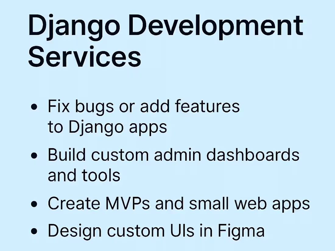Cover image for Django Development Services 