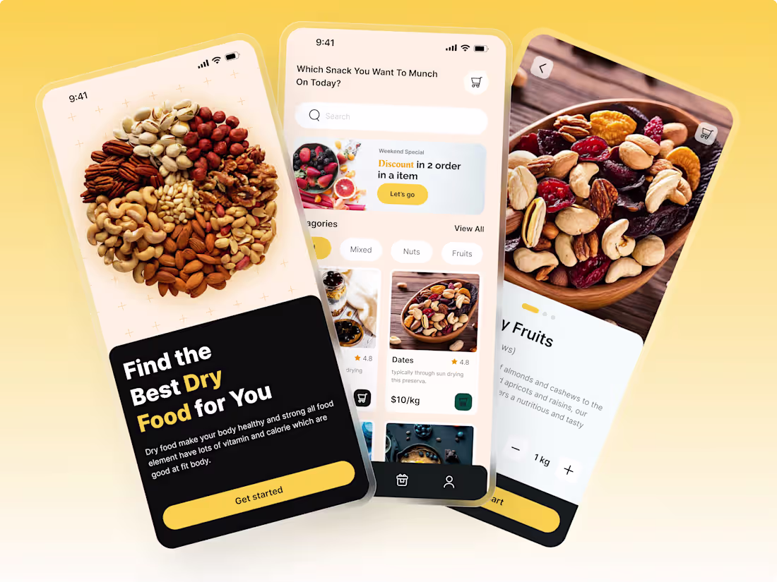Cover image for Healthy Bites Dry Food E-commerce