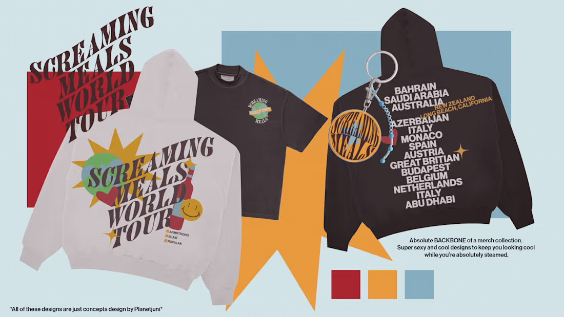 Cover image for Screaming Meals Merch Concepts