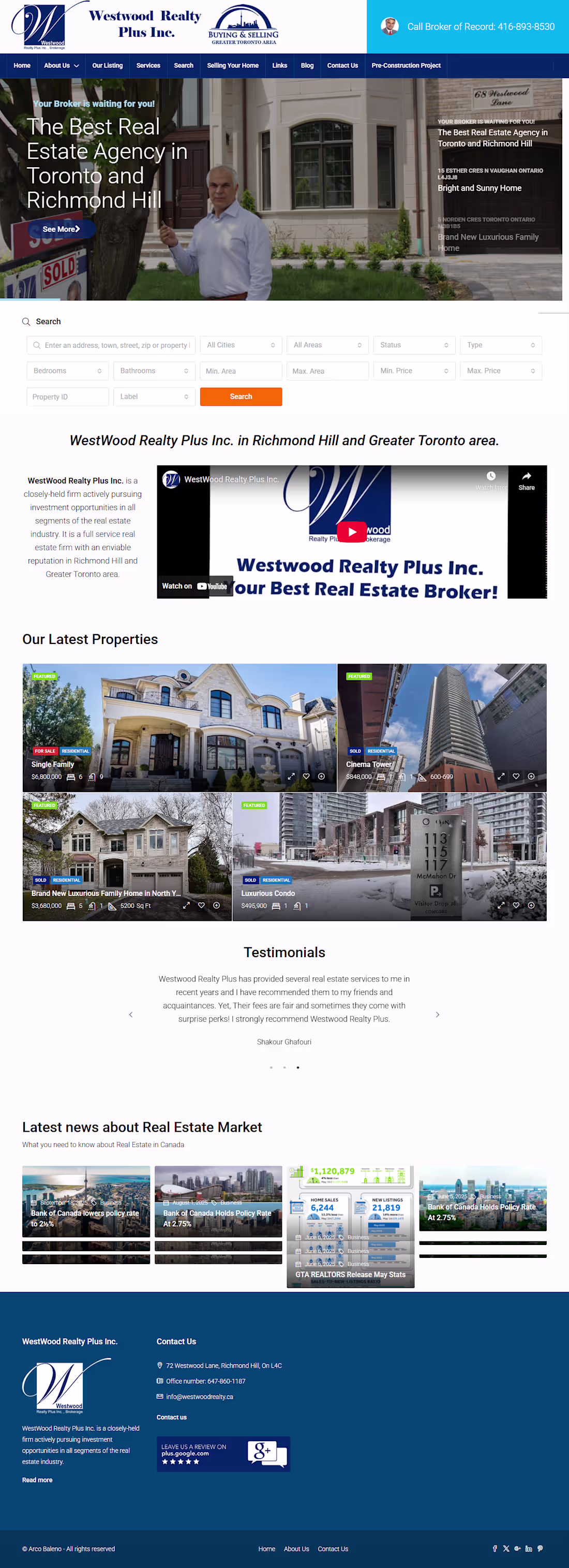 Cover image for Westwood Realty – Real Estate