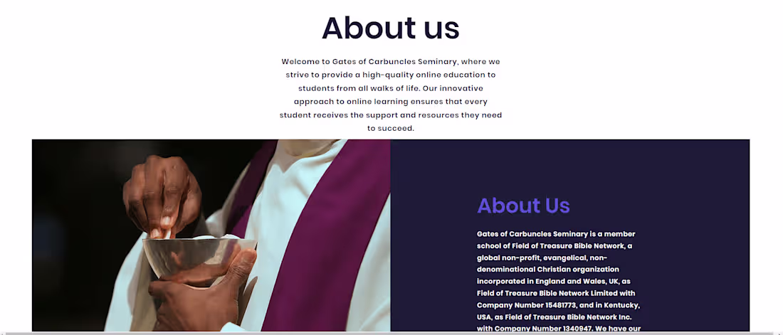 Cover image for Bible online school