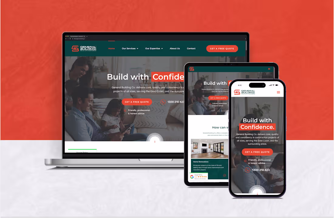 Cover image for General Building Co. – Website Development