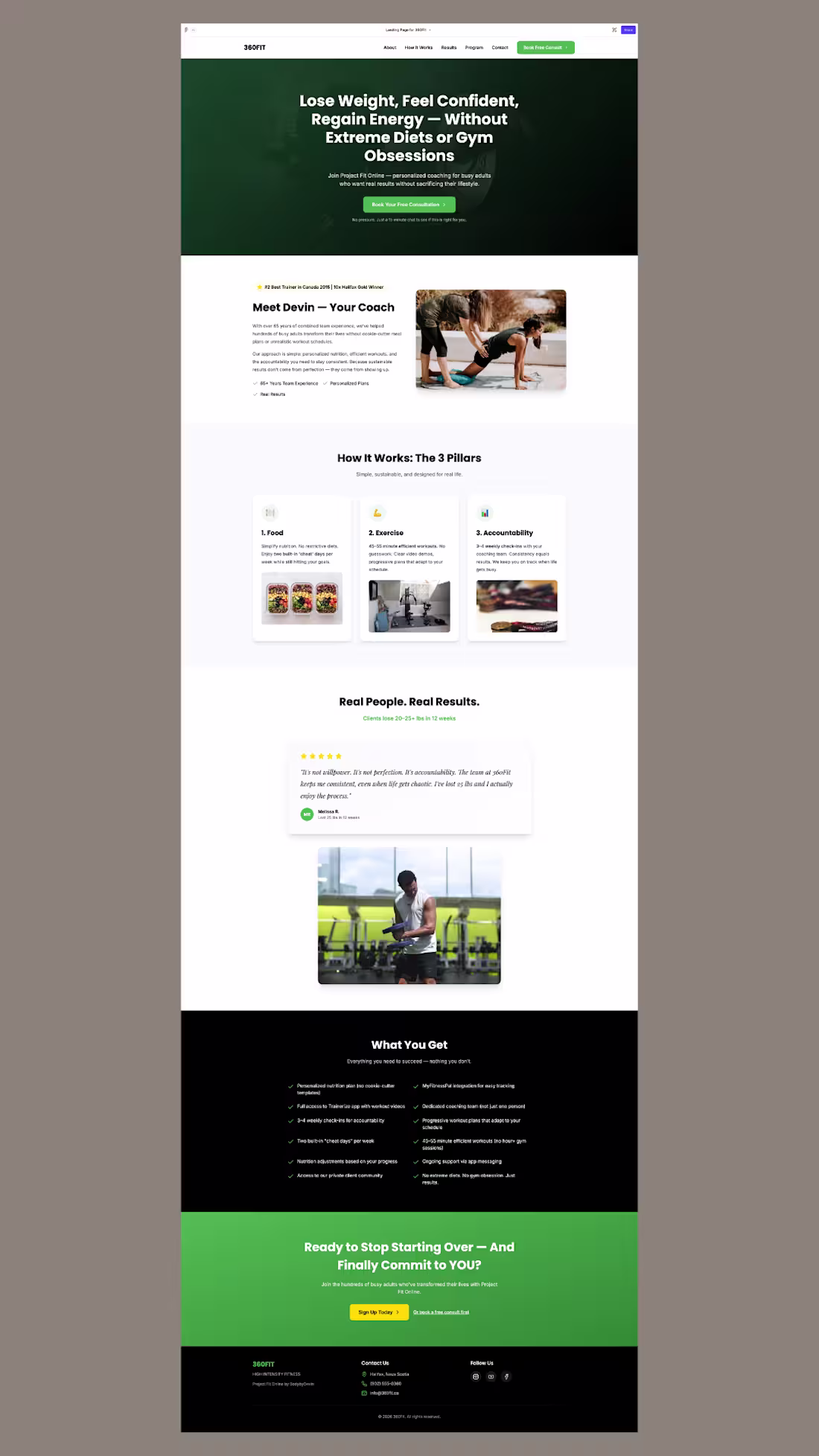 Cover image for The objective for 360FIT was