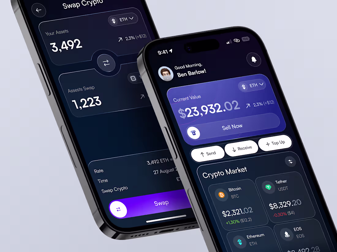 Cover image for UX UI Designer - Mobile App - CryptoMate