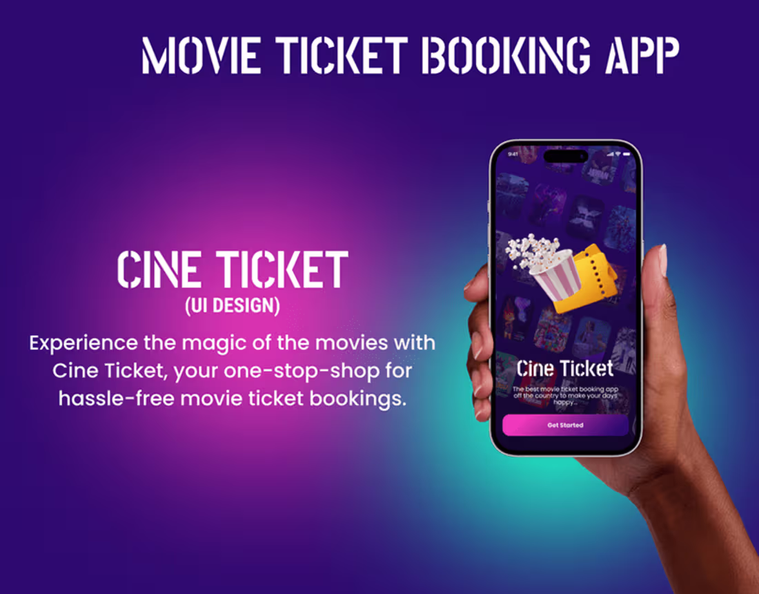 Cover image for Cini Ticket / UI Design on Behance