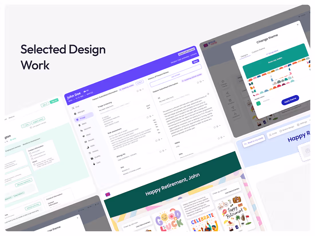 Cover image for Selected UX/UI work for Telescope Ltd