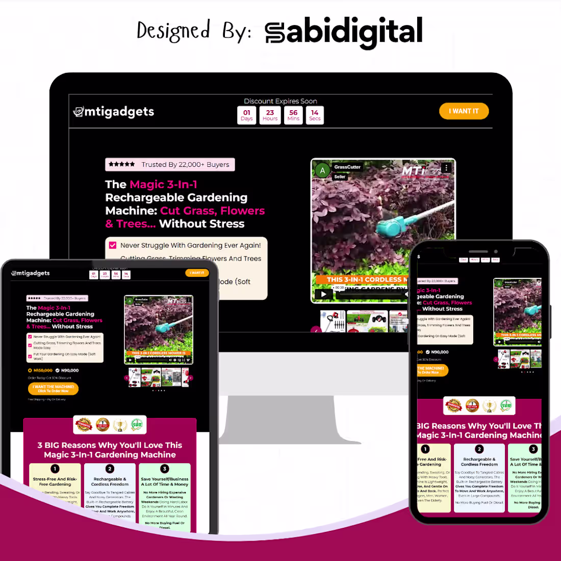 Cover image for A super high converting ecommerce sales page for a gadget. T...