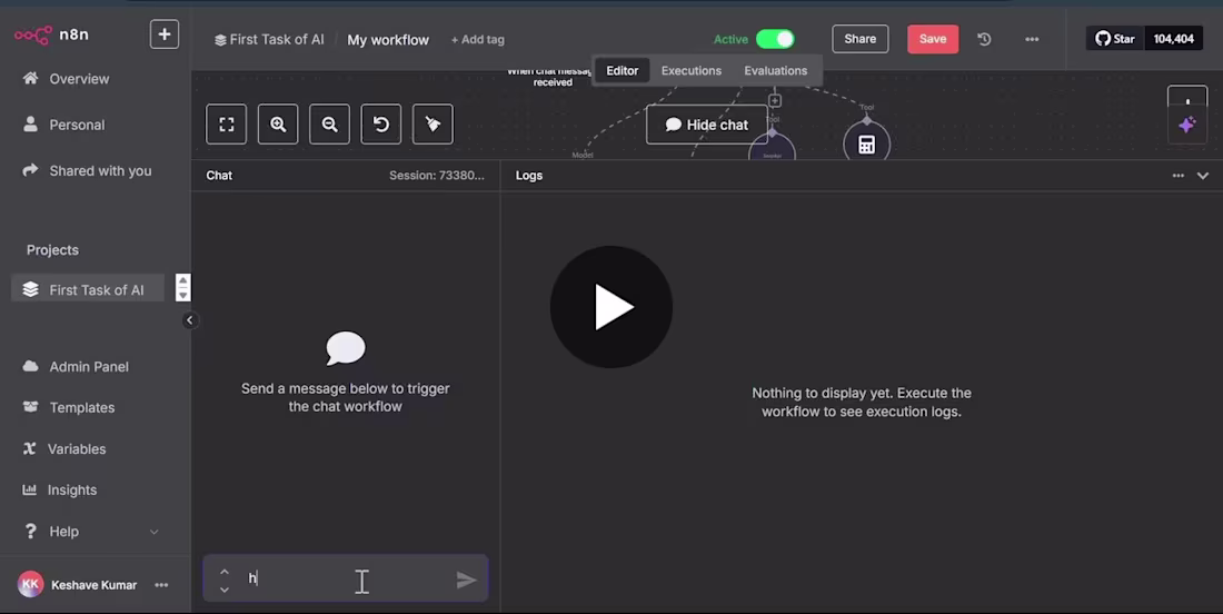Cover image for  Built a Smart AI Workflow with n8n