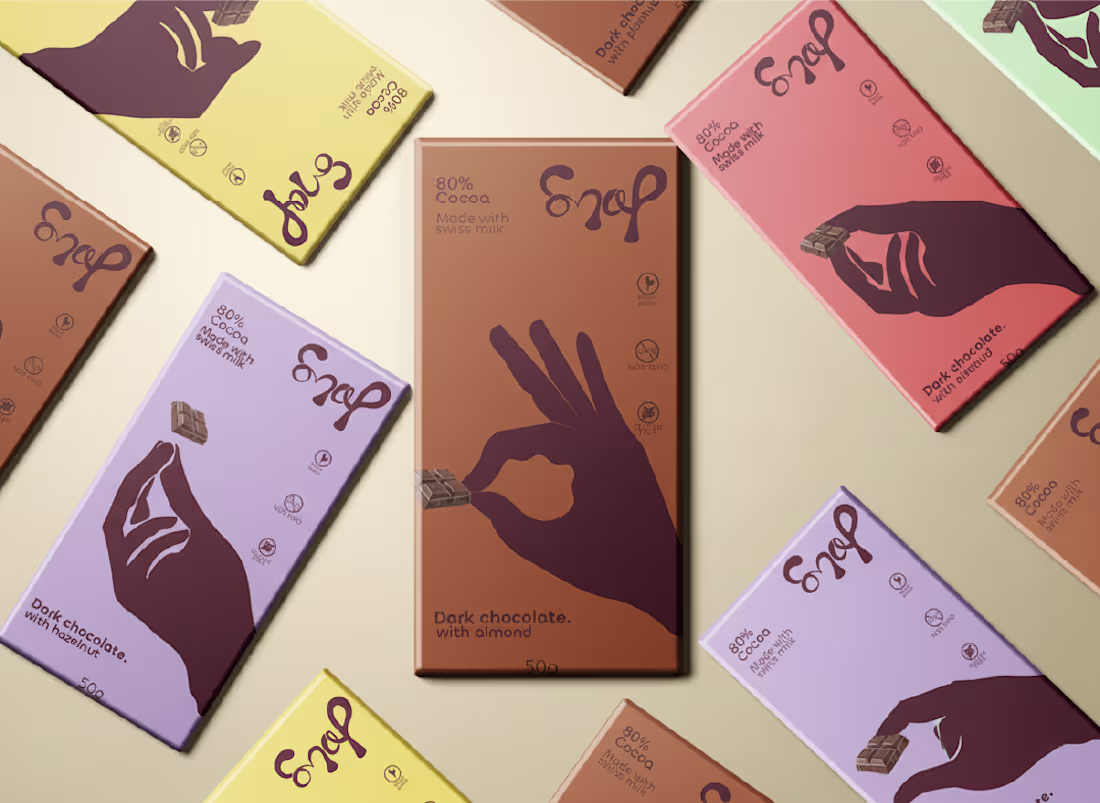 Cover image for Here is a Snap brand, a Swiss chocolate brand that is premiu...