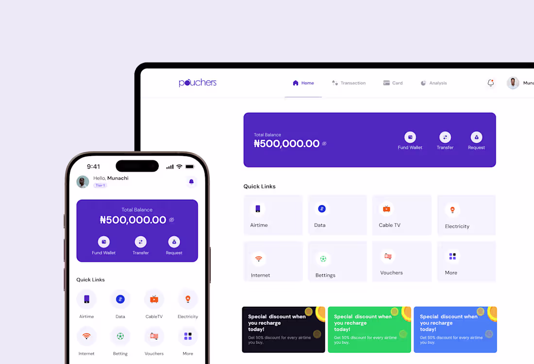Cover image for Pouchers – Cross-Border Payments Platform