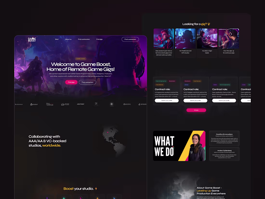 Cover image for Game Boost | Corporate Website