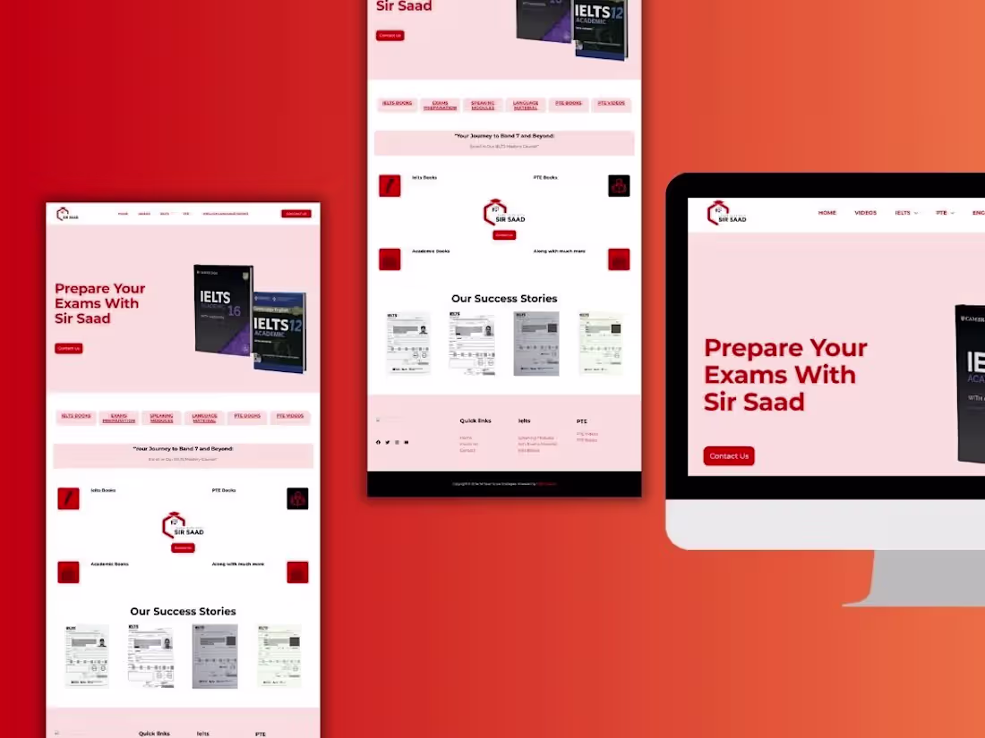 Cover image for Sir Saad Score Strategies Website Design