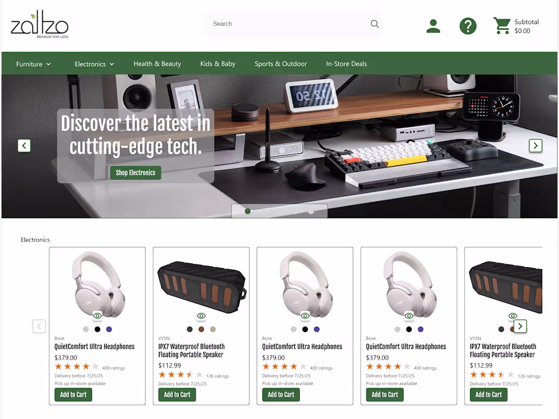 Cover image for One of my older projects; Zallzo.com (https://Zallzo.com) Za...