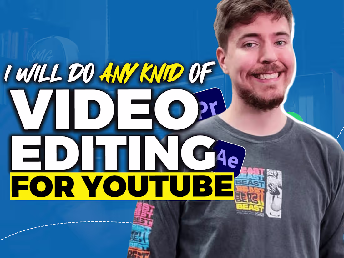 Cover image for I WILL DO ANY KIND OF VIDEO EDITING FOR YOUTUBE