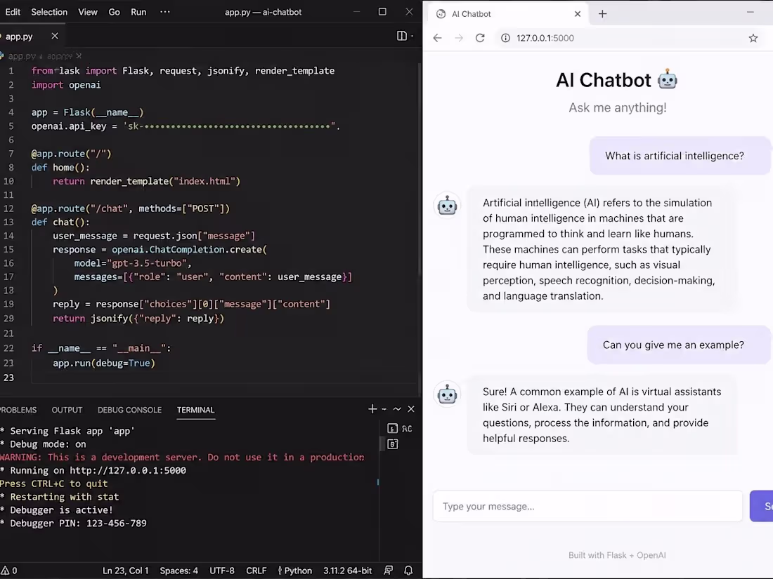 Cover image for I built a simple AI