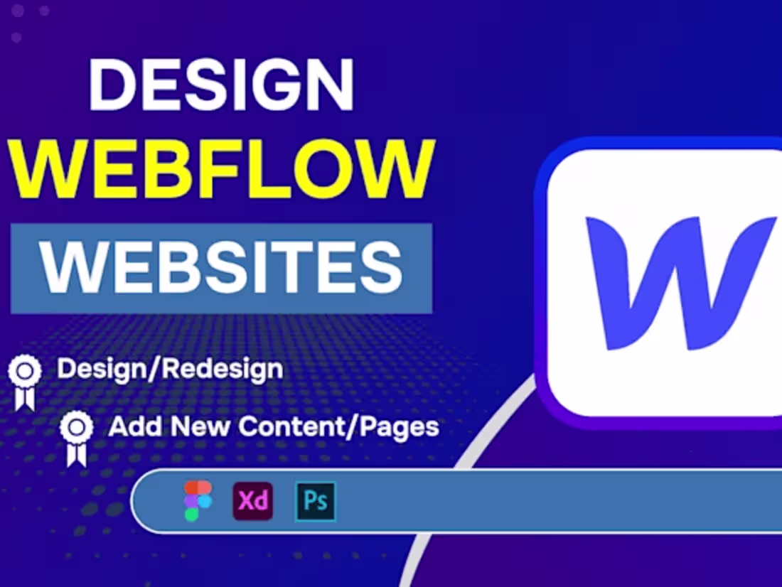 Cover image for I will create, update or redo webflow website design