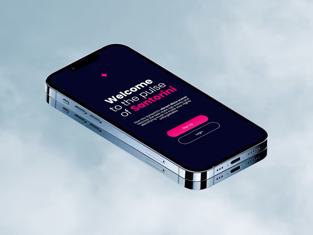 Cover image for Santorini Disco | UI Design