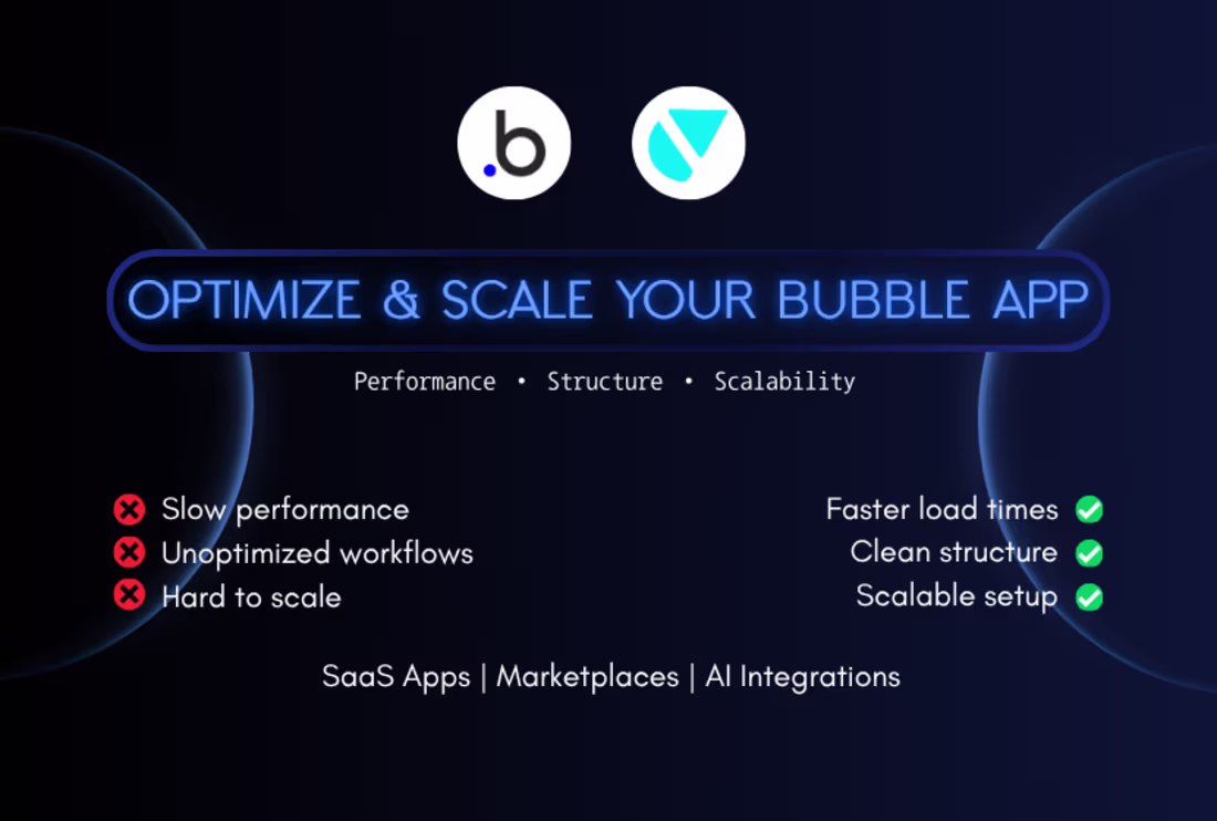 Cover image for Bubble App Optimization & Performance Improvement
