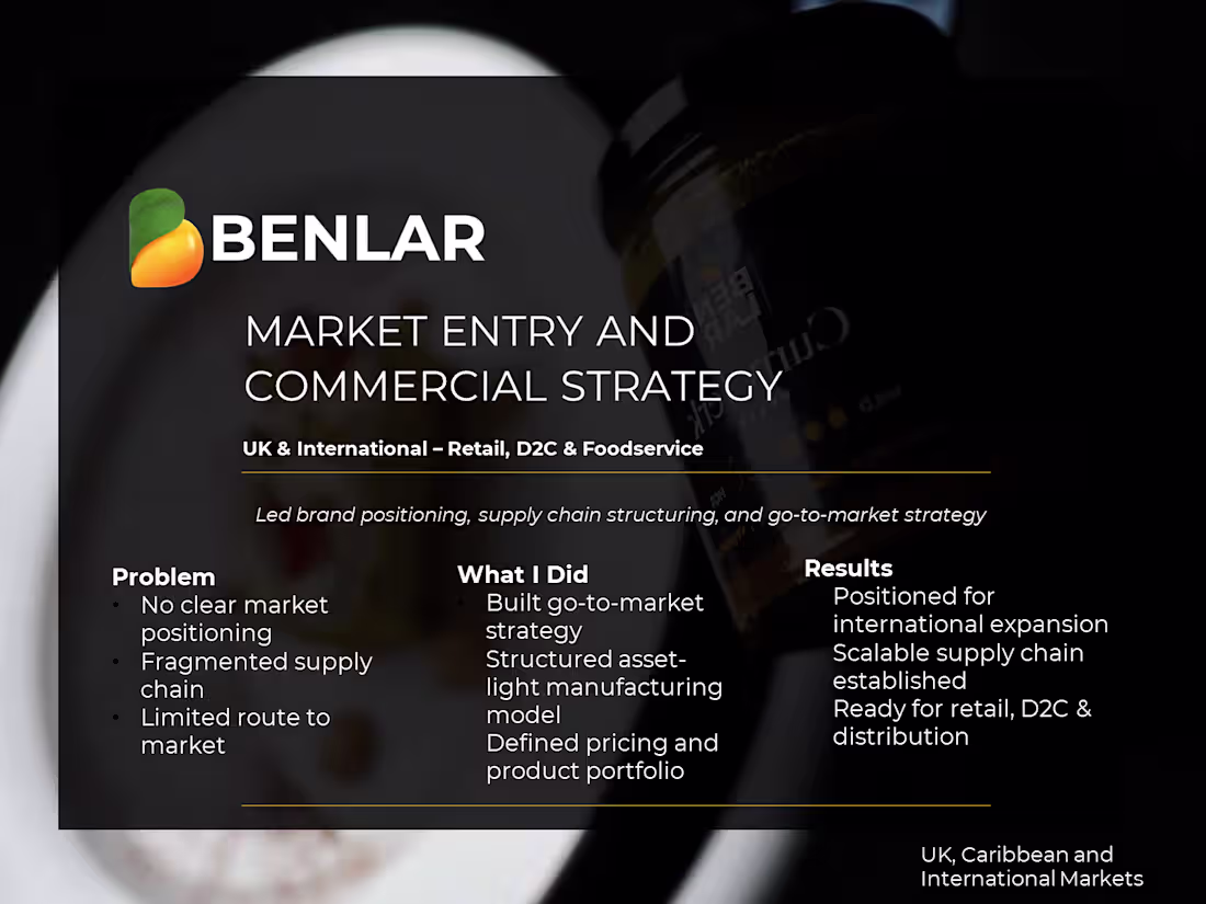 Cover image for Led the commercial strategy and