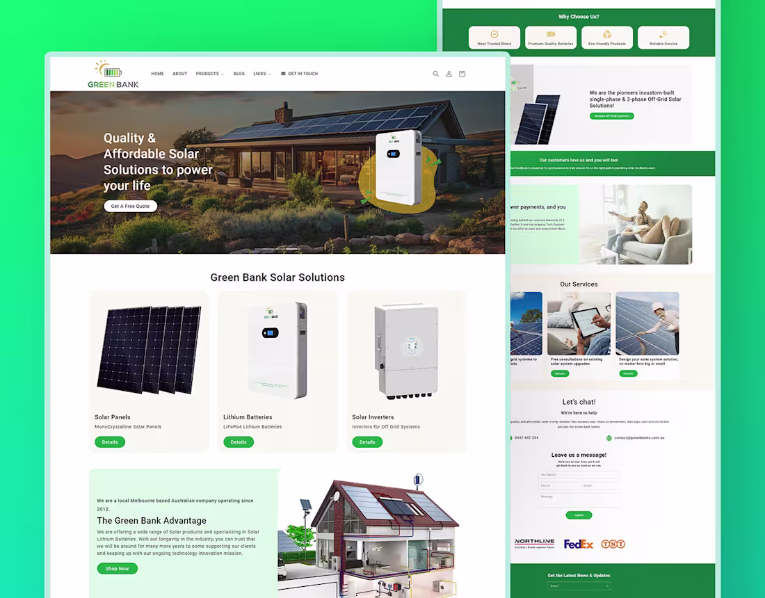 Cover image for Solar E-commerce Website Design