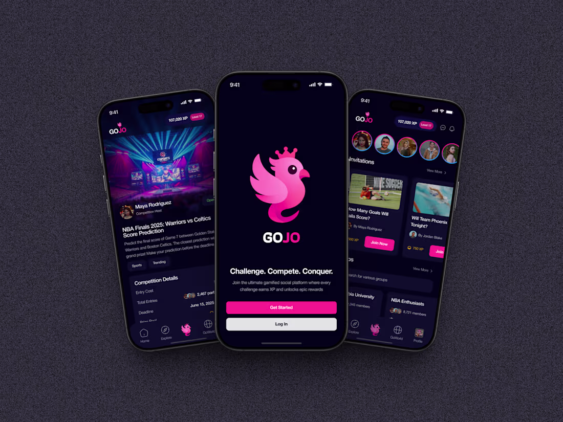 Cover image for Gojo is a gamified social app :where users join and create c...