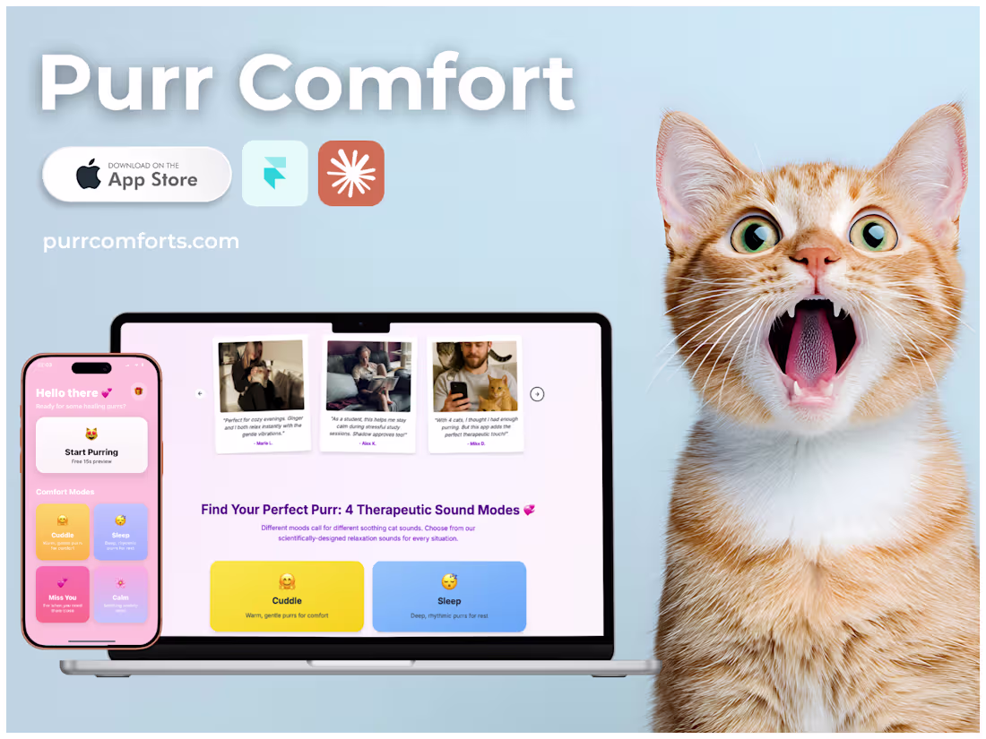 Cover image for Purr Comfort: A Calming App for Cats
