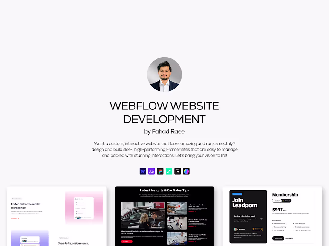 Cover image for Webflow • Website Development