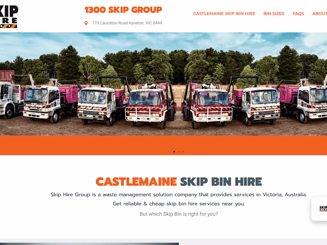 Cover image for Skip Hire Group