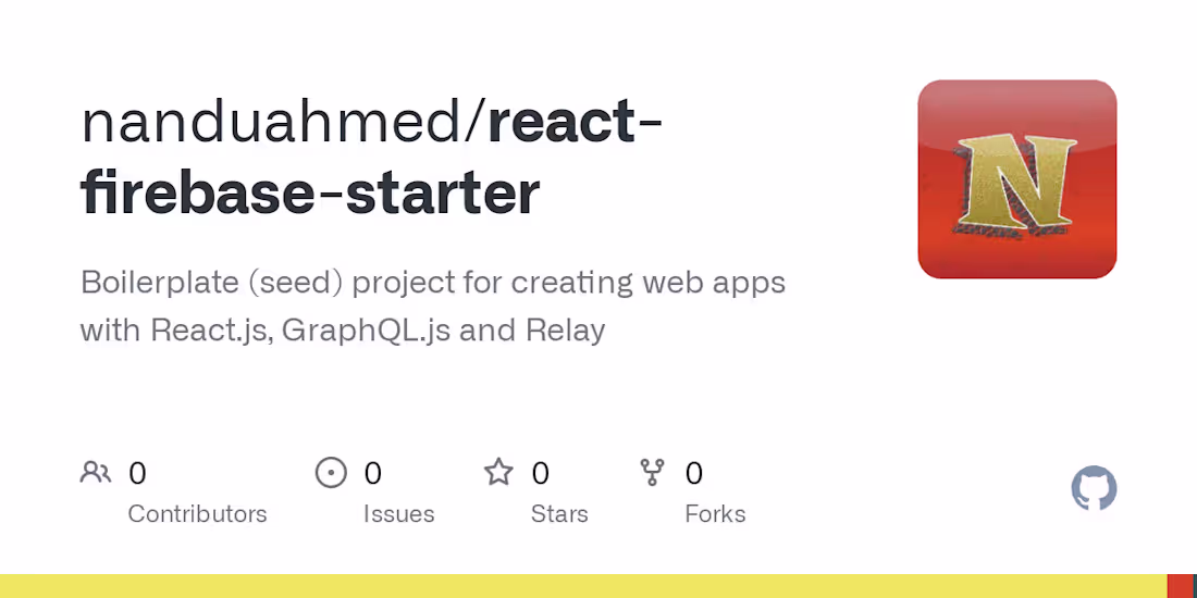 Cover image for React Starter Kit for Firebase Development