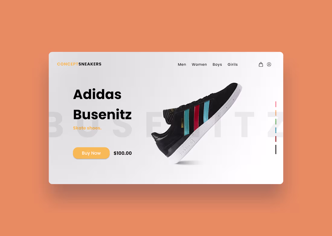 Cover image for Ux-Ui Web Concept Design - Shoes