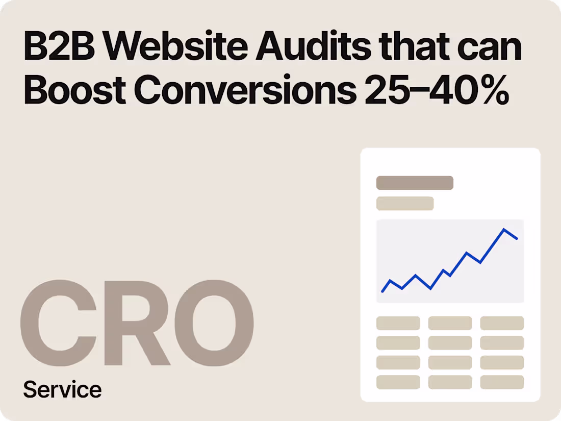 Cover image for  B2B Website CRO Audit