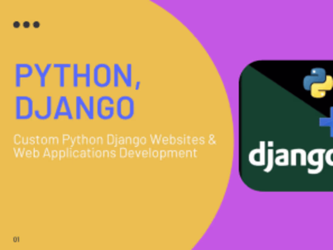 Cover image for I will develop full stack Django + React web apps
