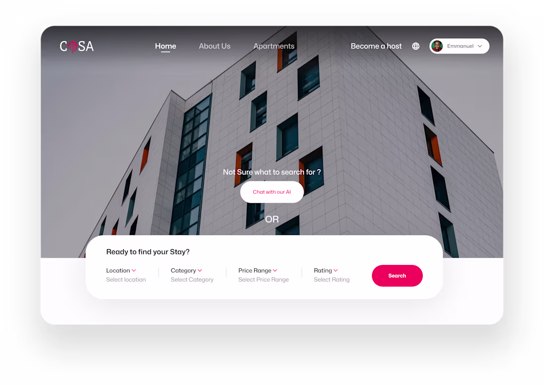 Cover image for Your Apartment Rental Platform (Casa Redesign)