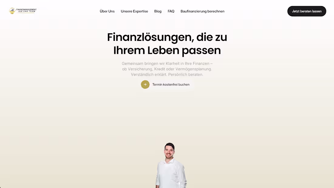 Cover image for Professional Website for Financial Services