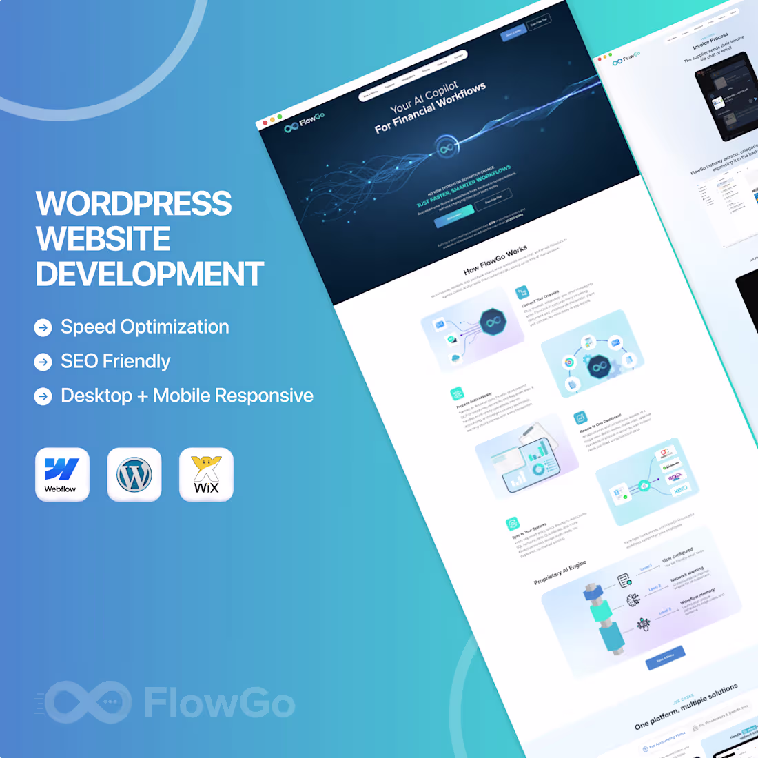 Cover image for WordPress Website Development for FlowGo
