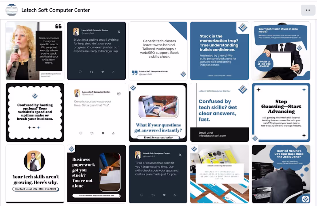 Cover image for Social Media Identity & Service Content (Kittl + AI)