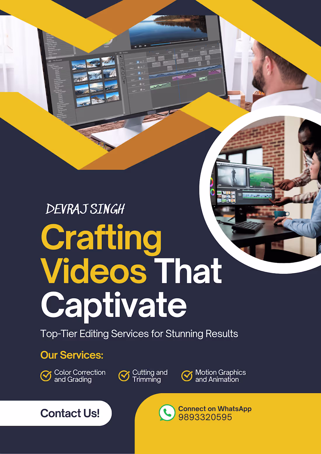 Cover image for Can edit any kind of text animations including 3d and 2d text.