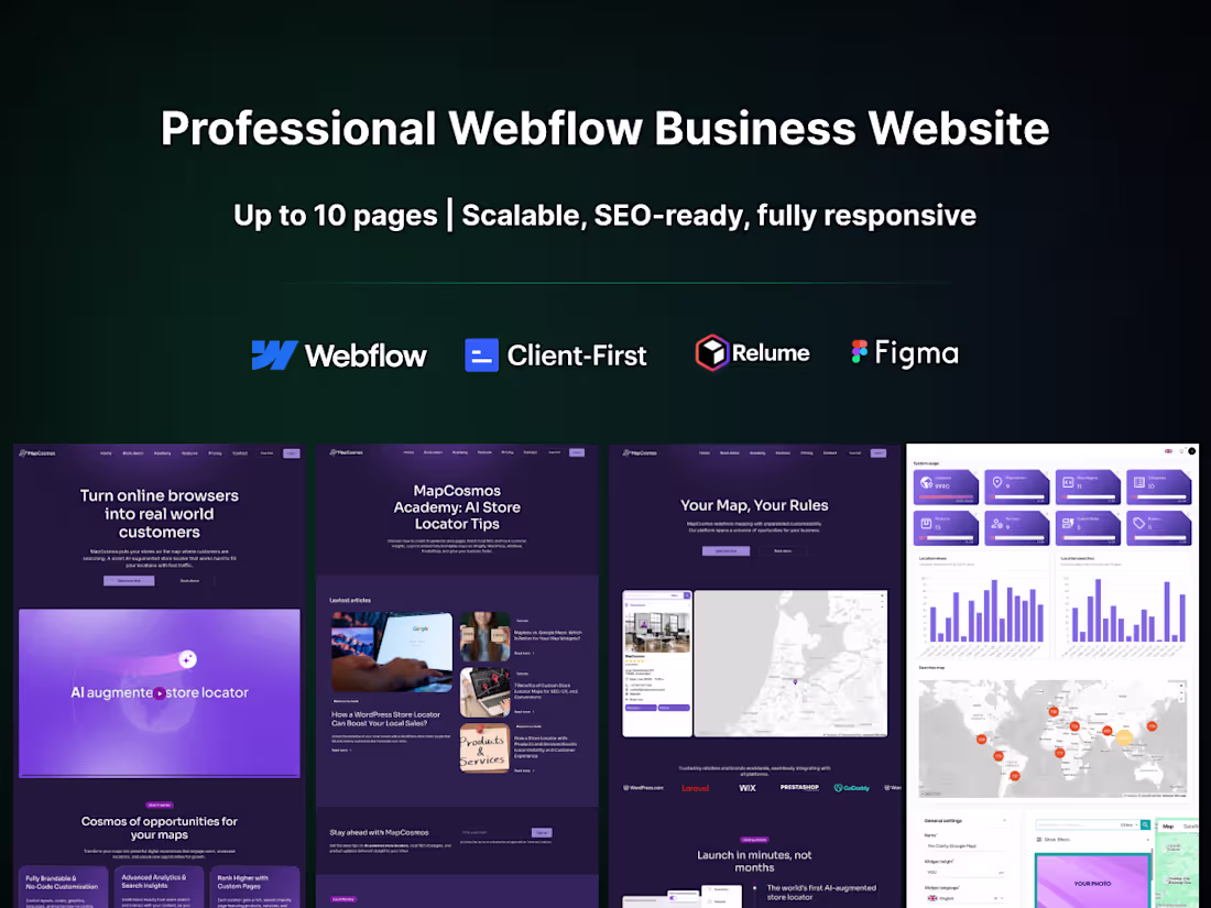 Cover image for Professional Webflow Business Website