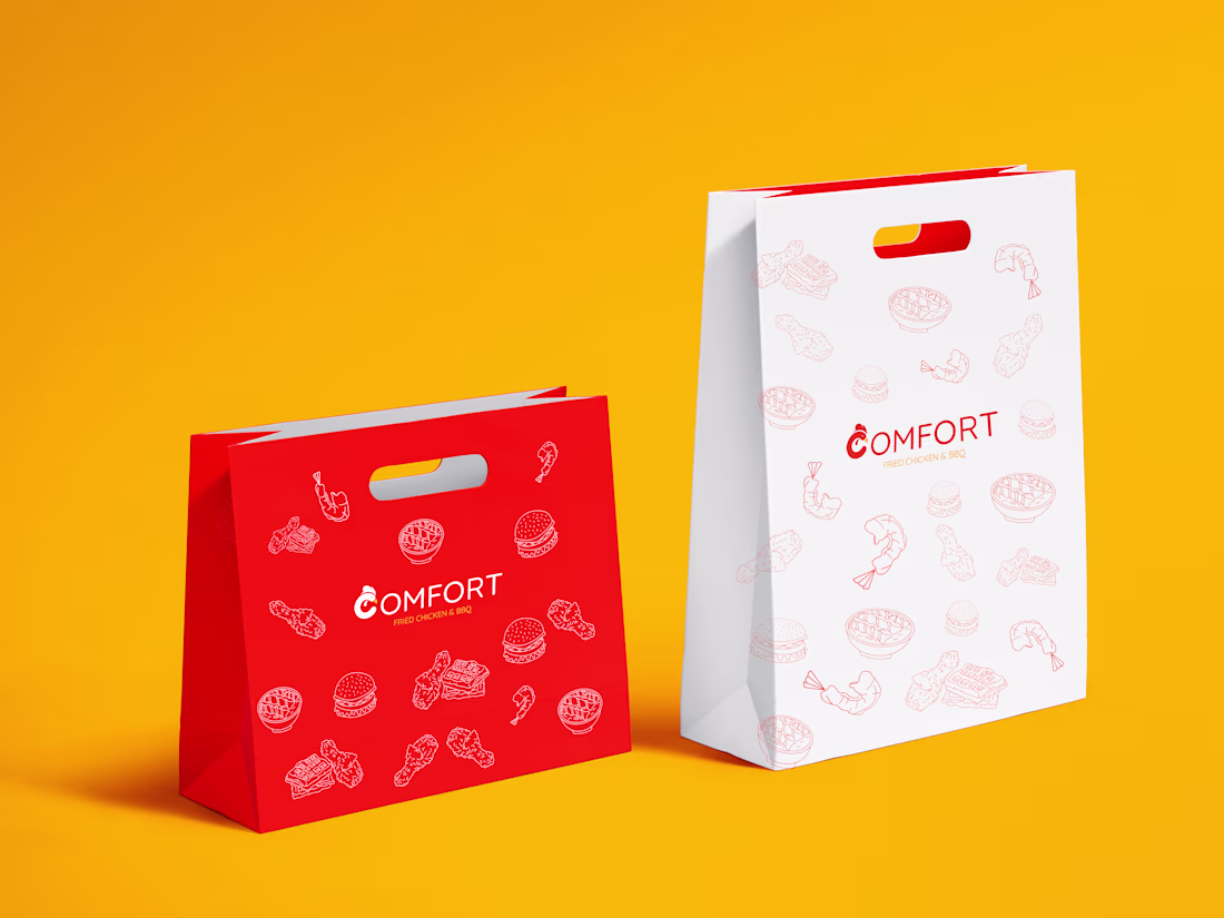 Cover image for Comfort-Ghost Kitchen-Logo & Branding :: Behance