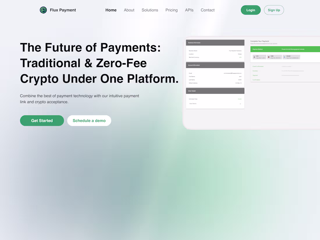 Cover image for FluxPayments.com Website Redesign and Migration
