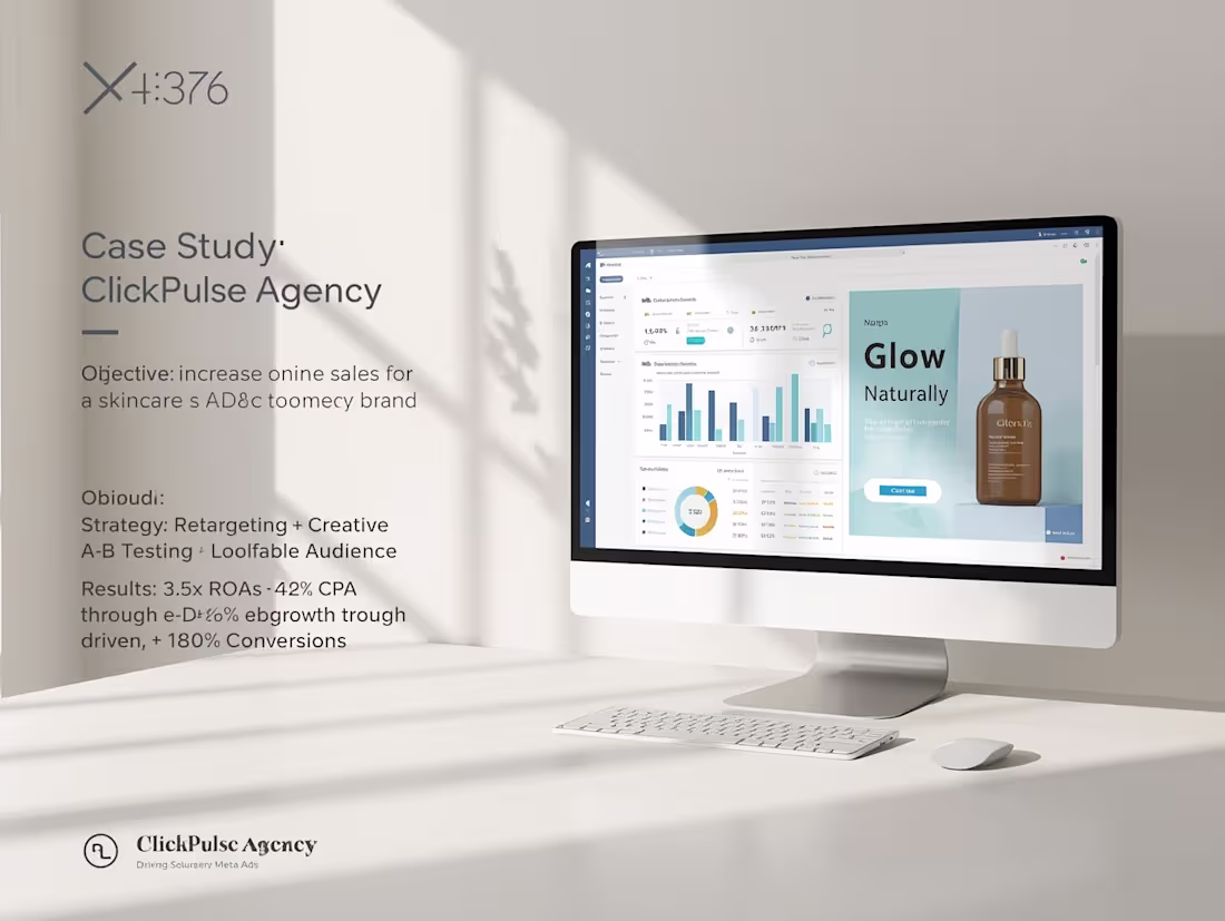 Cover image for 3.5x ROAS for Skincare Brand with Meta Ads