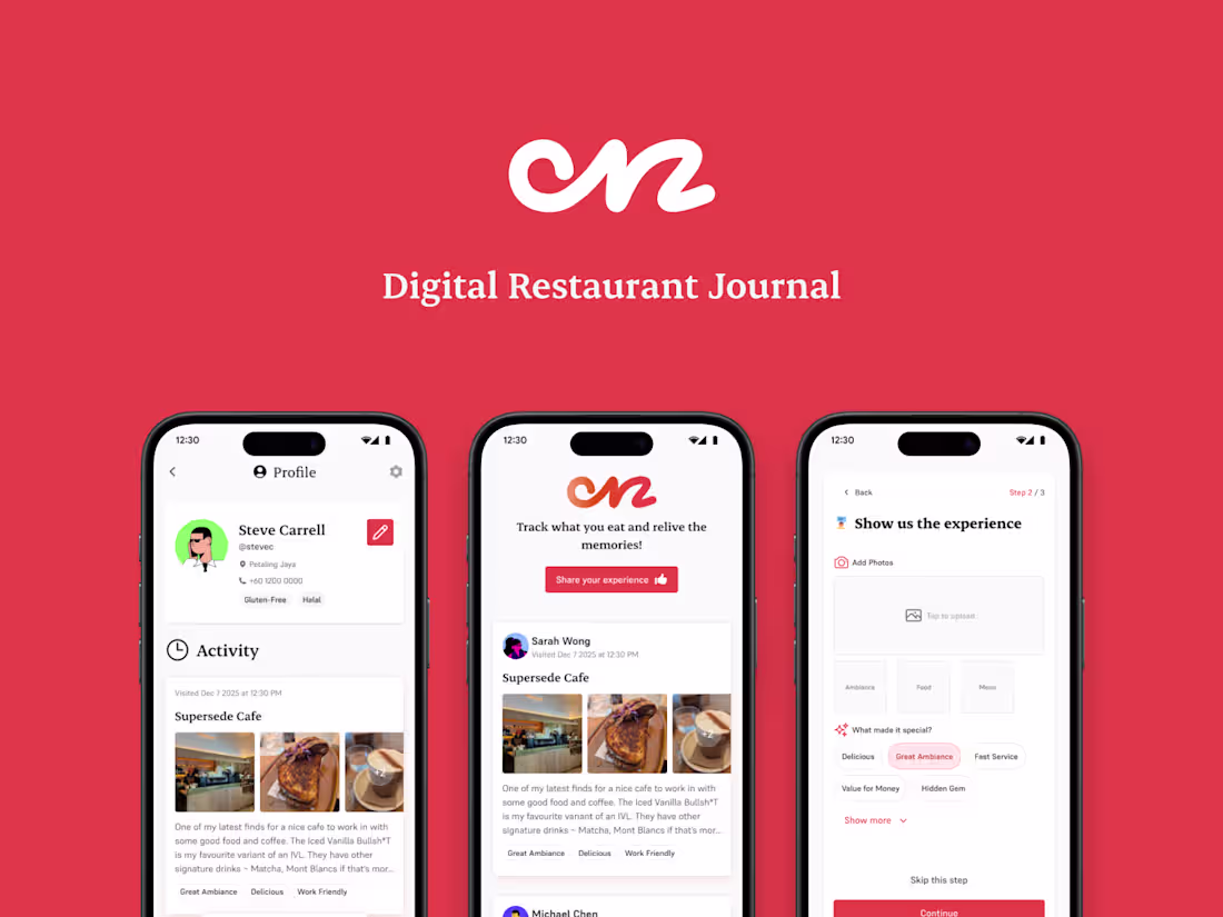 Cover image for Onz: Digital Restaurant Journal