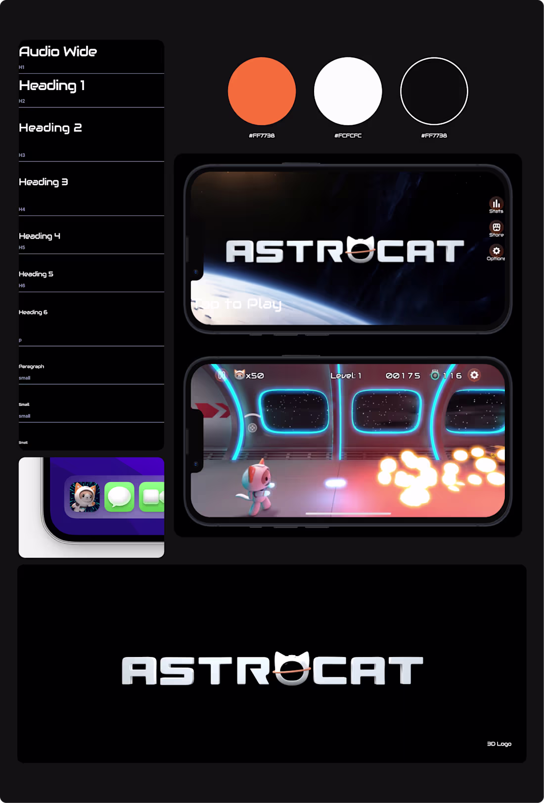Cover image for AstroCat — Mobile Game UI & Brand Design